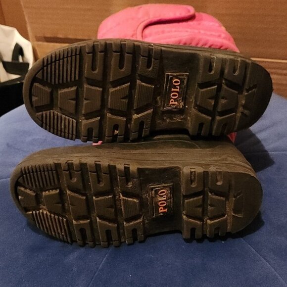 POLO RALPH LAUREN | Damien Winter Snow Boots pink black girls sz 10 - Picture 5 of 5